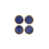Bleu de cobalt / or