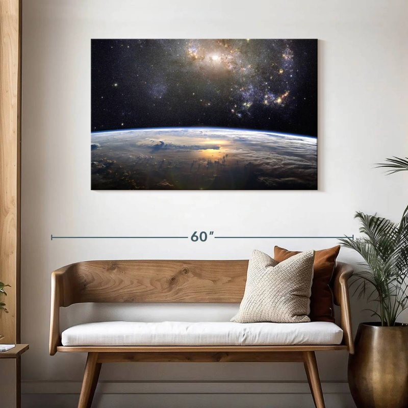 Oberle Earth In The Universe, 30" H x 45" W