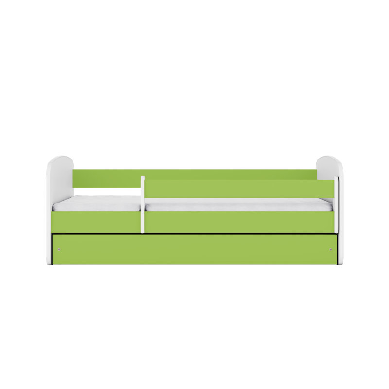 Cicero Standard Panel with Storage Included, Toddler (70 x 140cm), Lime Green