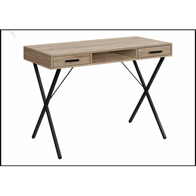 Bureau d'ordinateur moderne avec tiroirs de rangement pour le bureau personnel, espace de travail spacieux et élégant, configuration à gauche et à droite