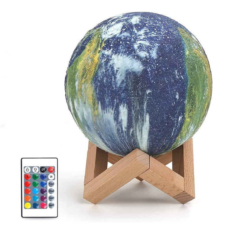 Earth 3D Night Light