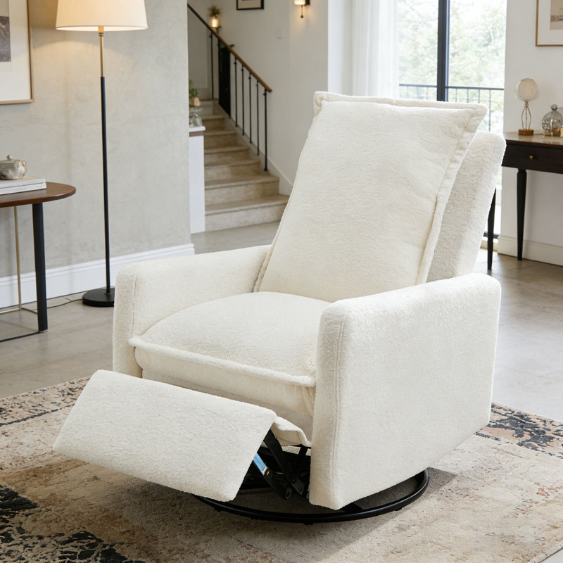 Fauteuil inclinable et pivotant, Blanc