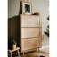 Finori vidaXL Shoe Cabinet "Bali 49A" Sonoma Oak and Cane Print