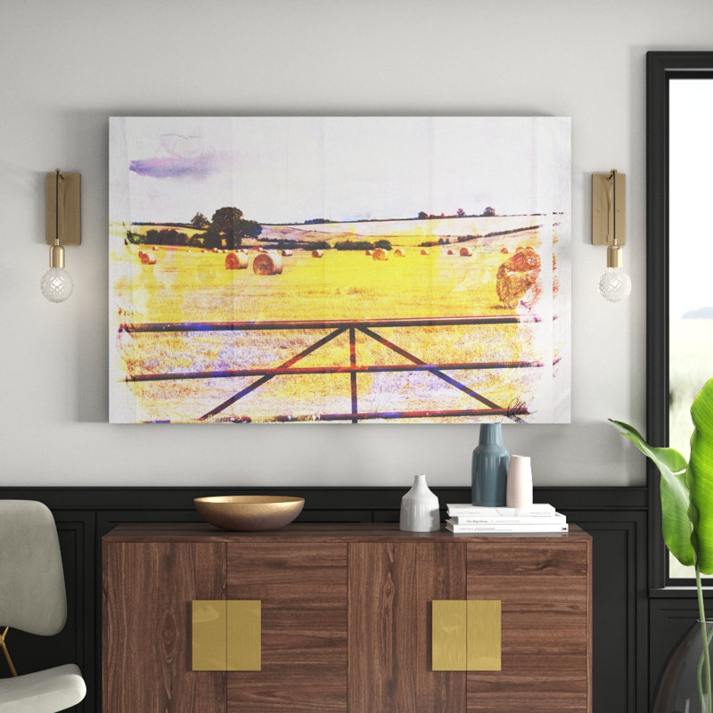 Hay Bale by Andrew Lee - Wrapped Canvas Print, 76 cm H x 112 cm W x 4 cm D