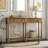 Guliana 58'' Console Table, Classic Sofa Table with Two Storage Drawers & Lower Shelf, Solid Wood Frame, Modern Farmhouse Style, Living Room & Entryway-122424694