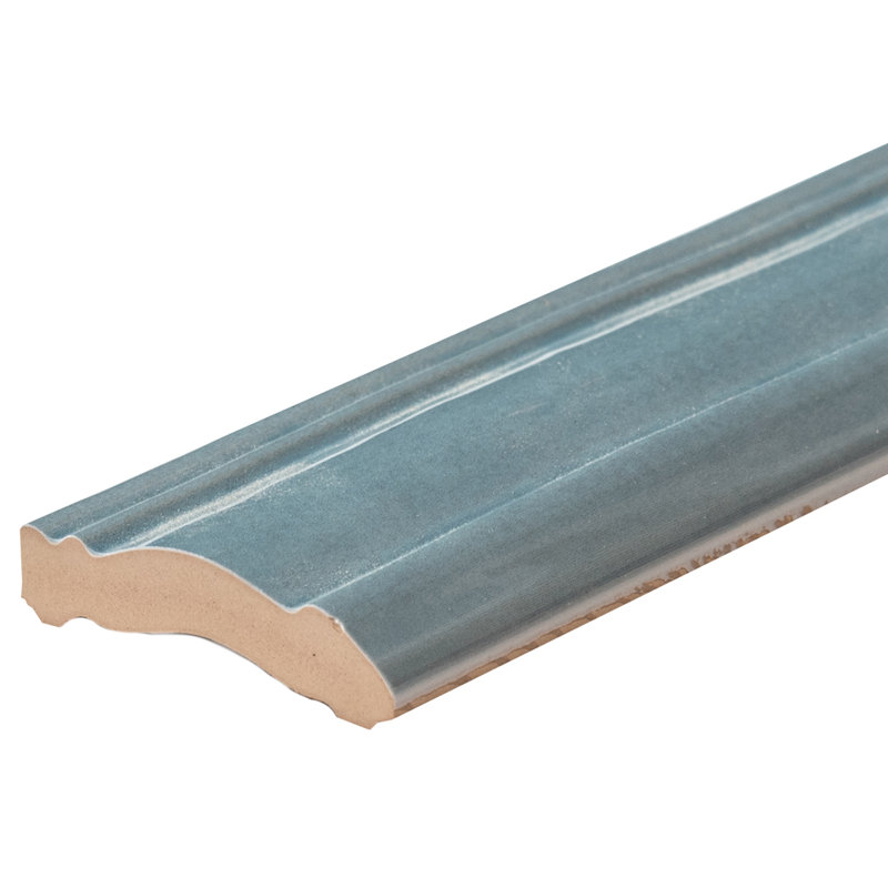 Waverly 3'' x 12'' Polished Ceramic Chair Rail, Ocean