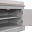 Banc de rangement polyvalent avec 4 portes, tablettes réglables et coussin amovible pour le vestibule et le salon-1504049049