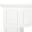Manteau de cheminée, manteaux de cheminée autoportants avec motif décoratif largeur intérieure 29 po blanc