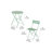 Shelah 3-Piece Steel Folding Bistro Set-70106520