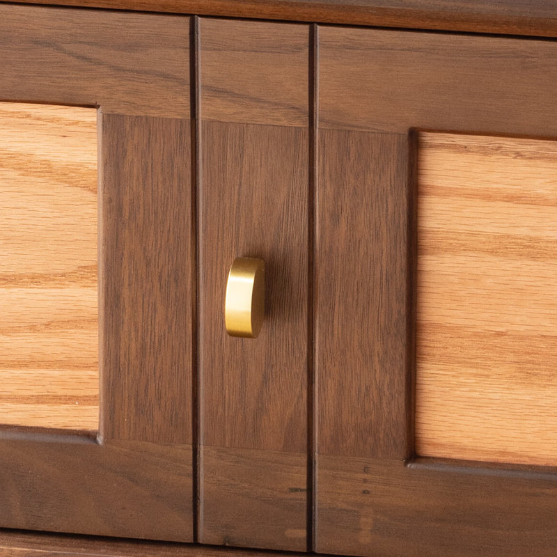 Simple Solid Wood Combination TV Cabinet