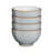 ELEMENTS LIGHT GREY SET OF 4 SMALL BOWLS