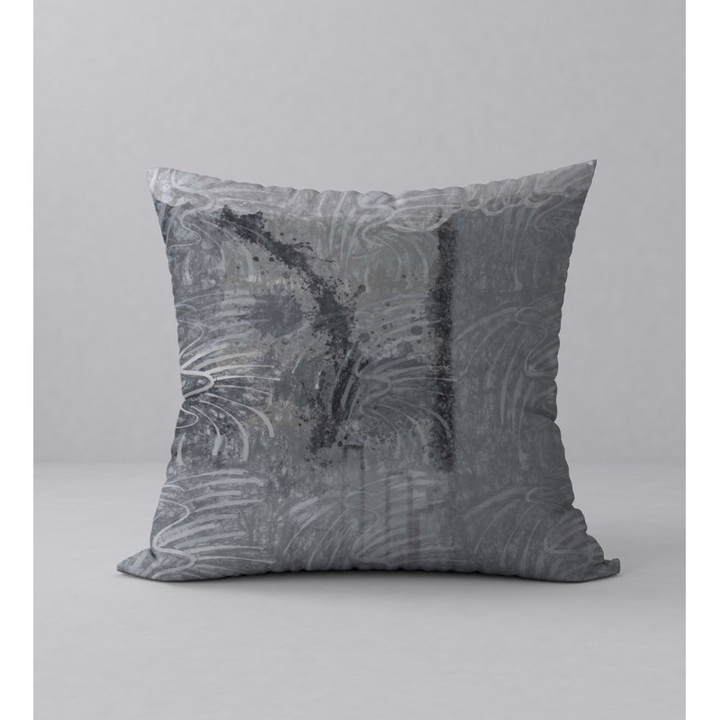 Abstract Reversible Throw Pillow, 24" x 24"