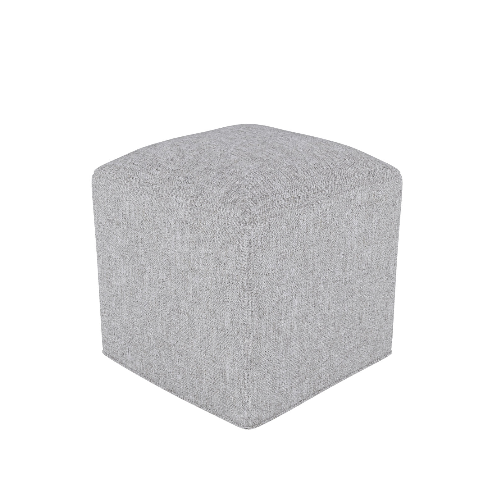 Praia Sunbrella® Upholstered 18" Outdoor Cube, Canvas Granite Sunbrella® Canvas