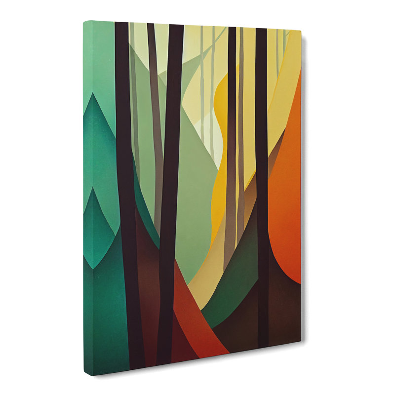 Faulkland Forest Abstract - Wrapped Canvas, 76cm H x 50cm W x 3cm D