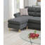 Ensemble de canapé modulaire réversible en ardoise en polyfibre