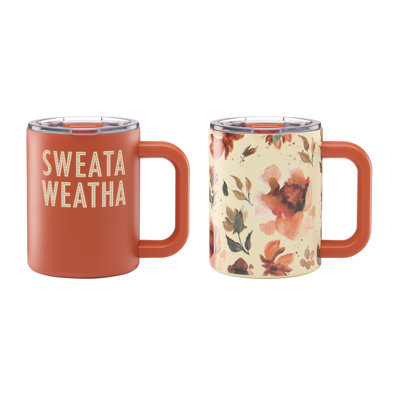 Cambridge Harvest Insulated Travel Mugs, Set Of 2
