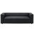 Faux Leather Upholstered Square Arms Sofa-284300786
