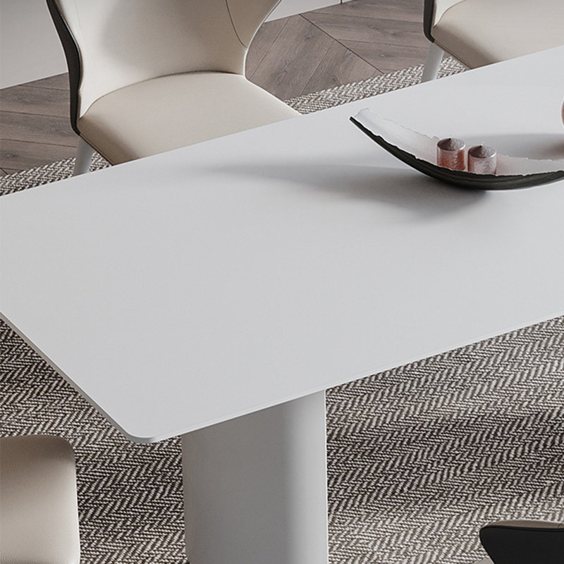 Ensemble de table de salle à manger simple européen moderne, H 29,5 po x L 86,6 po x l 39,3 po