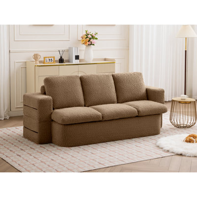 Teddy Fabric Convertible Sofa Bed