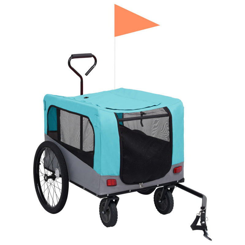 Lydney Collapsible Pet Carrier, Blue/Grey