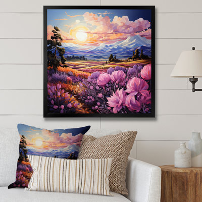 France Lavender Landscape III - Landscapes Canvas Print