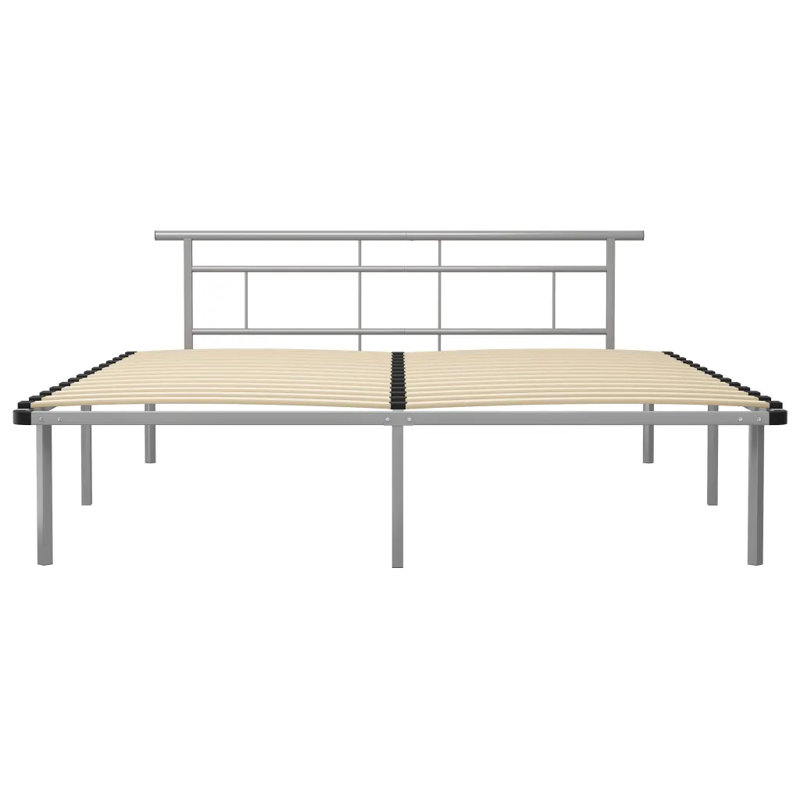 Barlas Bed, grey, 140 x 200 cm