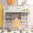 Twin Size Loft Bed With Versatile Storage And Desk Options For A Custom Bedroom Design Shelves - White. Optimize Space. Wood Frame Durability. For Over 6. No Box Spring Requirement-818555276