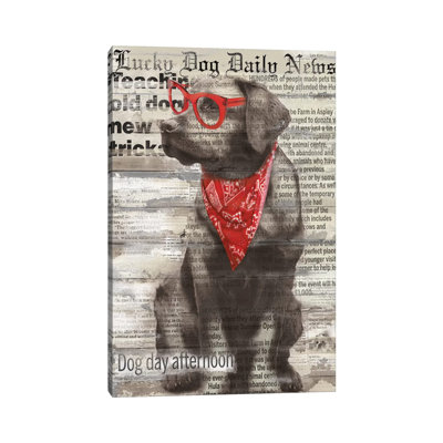 Lucky Dog by Carol Robinson - Print on Canvas