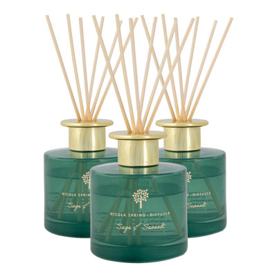 Nicola Spring - Reed Diffusers - 200ml - Sage & Seasalt