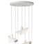 Slope Paper Mache 7-Light Chandelier, Matte White-2090495097