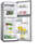 Premium Levella 24" 7 Cubic Feet Top Freezer Refrigerator-45545818