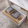 Roseellen 48''L Oval Coffee Table With Storage, Centre Table With Open Shelf, Fluted Design