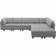 Wylodene 143" Wide Reversible Modular Sofa & Chaise with Ottoman