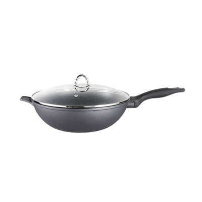 Cuisine::pro® GRANITE Wok with Lid 5.1 Qt.