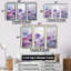 Ensemble de salon mauve avec fleurs mauves-107736380-107736388