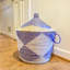 Senegalese Basket: Oversize Hamper We Graphic Print - Navy/white