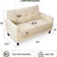 Canapé 50 po, velours côtelé confortable avec coussin, structure en bois massif, siège profond moderne, chambre à coucher et salon, canapé de bureau-936110188