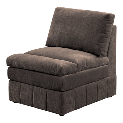 Chaise sans accoudoirs en tissu Bowens