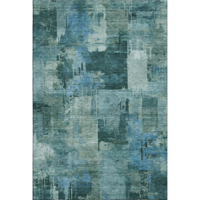 Premium Machine Washable Mayfield AMF2069 Abstract Rug