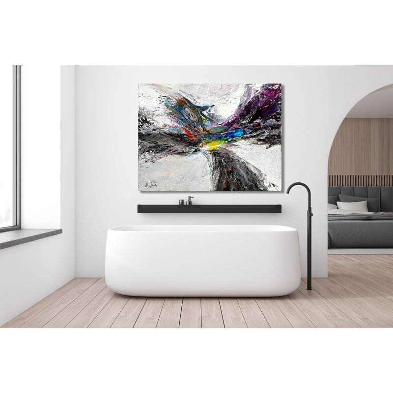 Rise On Giclee Canvas Hand Embellished Art, 30" H x 40" W x 1.5" D, Unframed