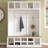 Farmhouse Wooden Style Hall Tree with Wide Storage Seating Bench, Entryway Shoe Cabinet with 13 Compartments, Elegant Coat Rack with 6 Hooks-129768469