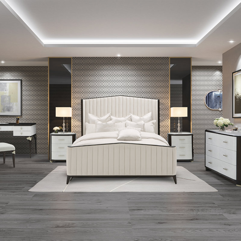 Paris Chic Velvet Bed, California King