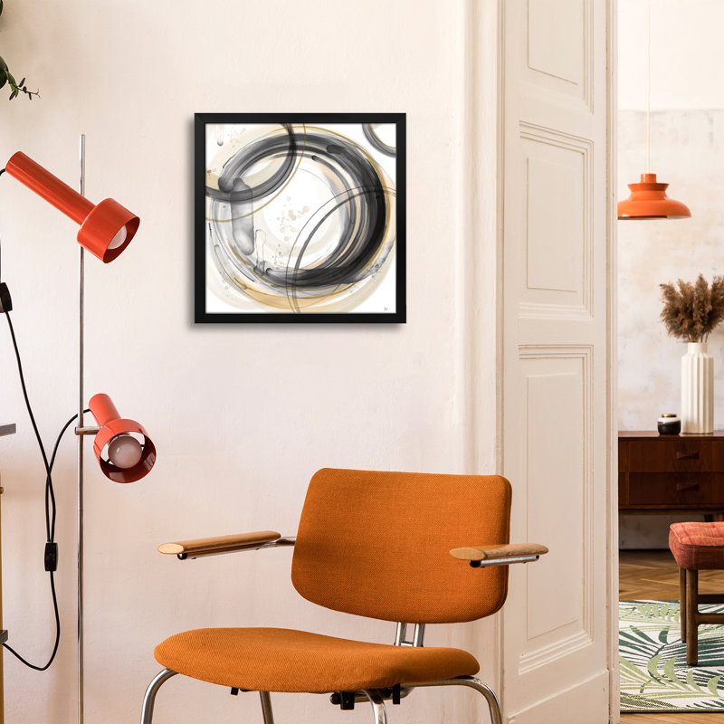 «Round and Round I» - reproduction d'art murale - affiche de galerie, H 16 po x l 16 po