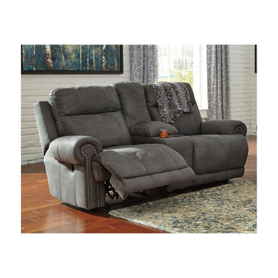 Culver " Faux Leather Loveseat