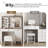 Charming Farmhouse Vanity Desk With Sliding Mirror And Ample Storage