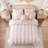 Pink Twin/Twin XL Bedding Sets, Soft Microfiber Ruffle Comforter Set