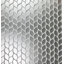 Art Deco Handmade Frosted Mirror 12" x 13" Glass Peel & Stick Tear Drop Mosaic Tile