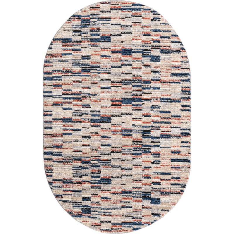 Tucson Abstract Indoor Rug, Oval 5' x 8'