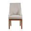 Tissu Gilsea, cuir synthétique et chaise d'appoint (ensemble de 2)