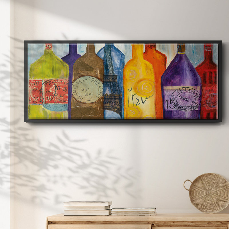 Vive La Bourgogne - toile encadrée, H 20 po x l 50 po